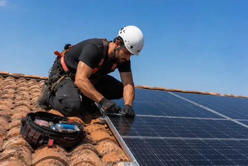 Maintenance et monitoring de panneaux solaires à Saint-Valérien