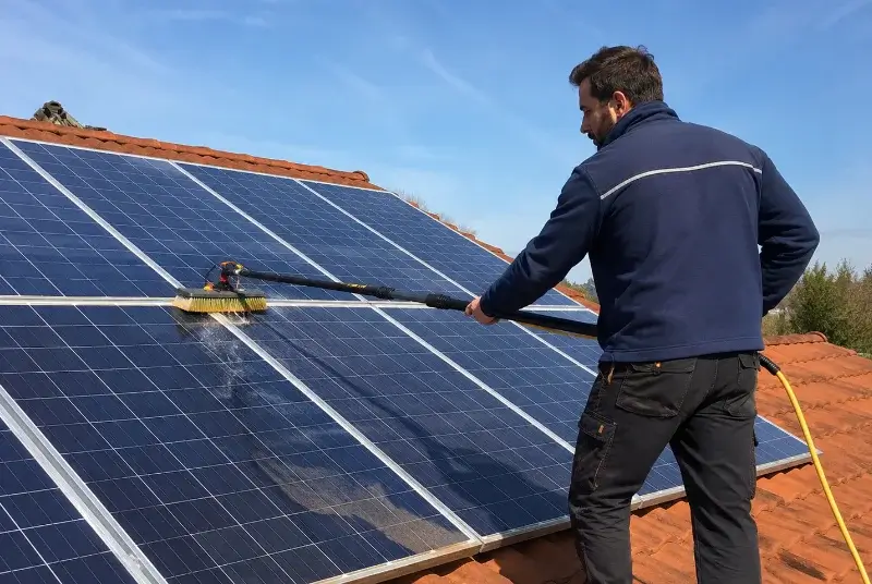 Nettoyage et entretien de panneaux solaires à Saint-Valérien
